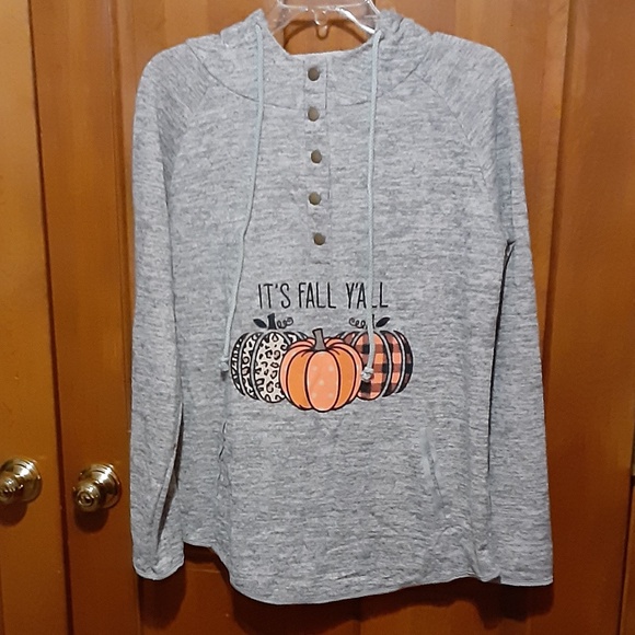 No Brand Tops - It's Fall Y'All Pumpkin  Hoodie